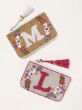FatFace alphabet beaded purse with colourful lettering (British brand)