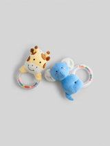 Next JoJo Maman Bébé Elephant and Giraffe Beaded Ring Rattle Toy Set- Buy online at McGrocer