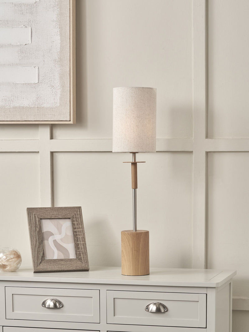 Pacific Natural Bonham table lamp 68cm (British brand)