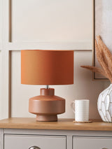 Next Pacific Cinnamon Elure Crackle Effect Table Lamp- Buy online at McGrocer