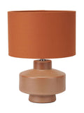 Pacific Elure crackle effect table lamp cinnamon, UK version
