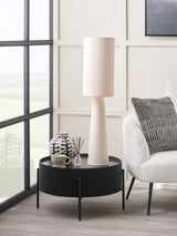 Next Pacific White Mirissa Slubby Handloom Fabric Table Lamp- Buy online at McGrocer
