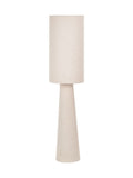 Pacific White Mirissa slubby handloom fabric lamp, imported from the UK