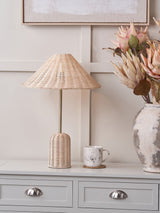 Next Pacific Natural Hali Rattan Base and Shade Table Lamp- Buy online at McGrocer