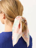 FatFace pink sealife tie scrunchie recycled polyester - British product