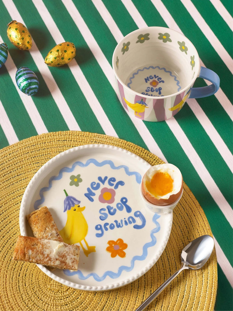 Eleanor Bowmer Eierplatte und Ententasse – Britisches Produkt