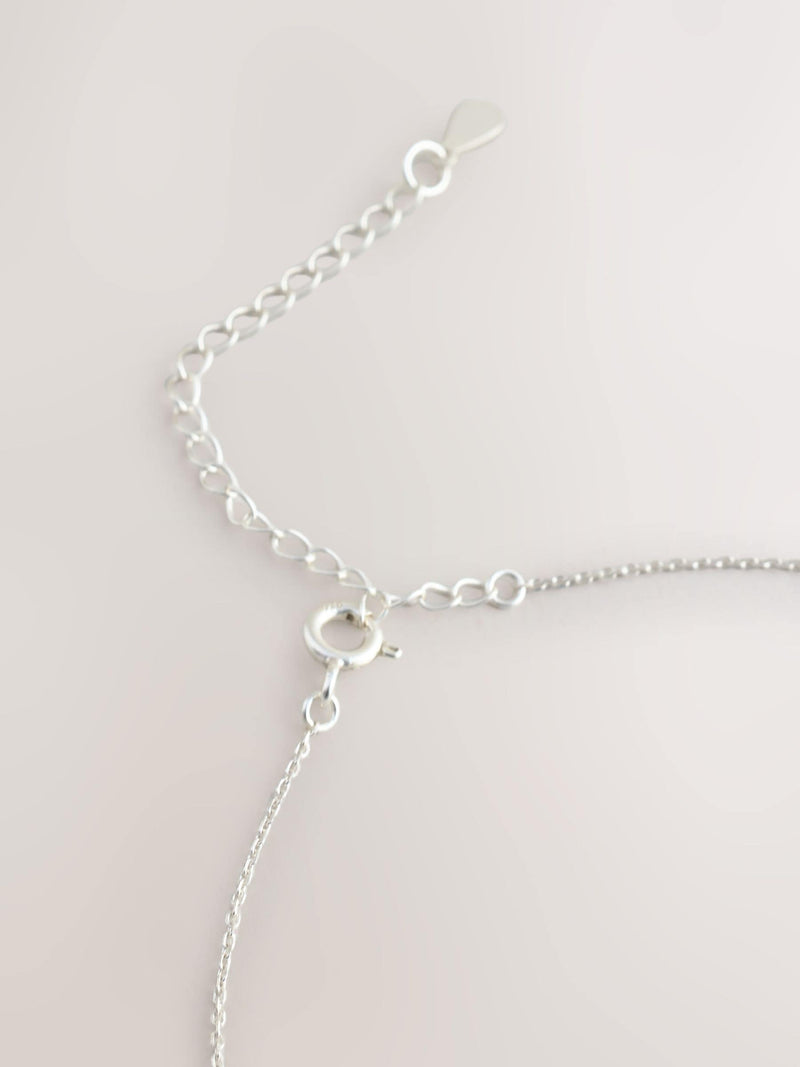 Sterling silver cherry necklace for children, UK version