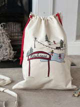 Next Solesmith Ice Skating Scene Personalised Santa Sack- Buy online at McGrocer