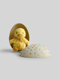 JoJo Maman Bébé Yellow Dilly Chick plushie in egg 15cm - British product