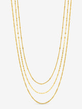 Next Jon Richard Gold Plated Waterproof Multirow Necklace Set - Pack of 3- Buy online at McGrocer