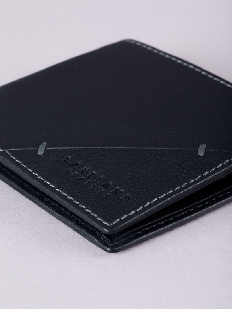 Lakeland Leather black Allerdale bi-fold wallet, UK version