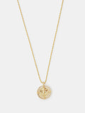 Accessorize Gold Plated Diamante Coin Necklace - British product
