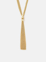 Next Accessorize Gold Tone Chain Mail Lariat Tassel Necklace- Buy online at McGrocer