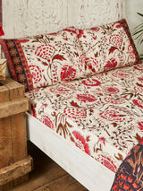 Joe Browns Cream Floral Bohemia Border Print Bed Sheet