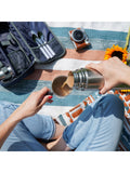 Widdop Blue 2-Person Coffee Set with flask and mugs (British brand)