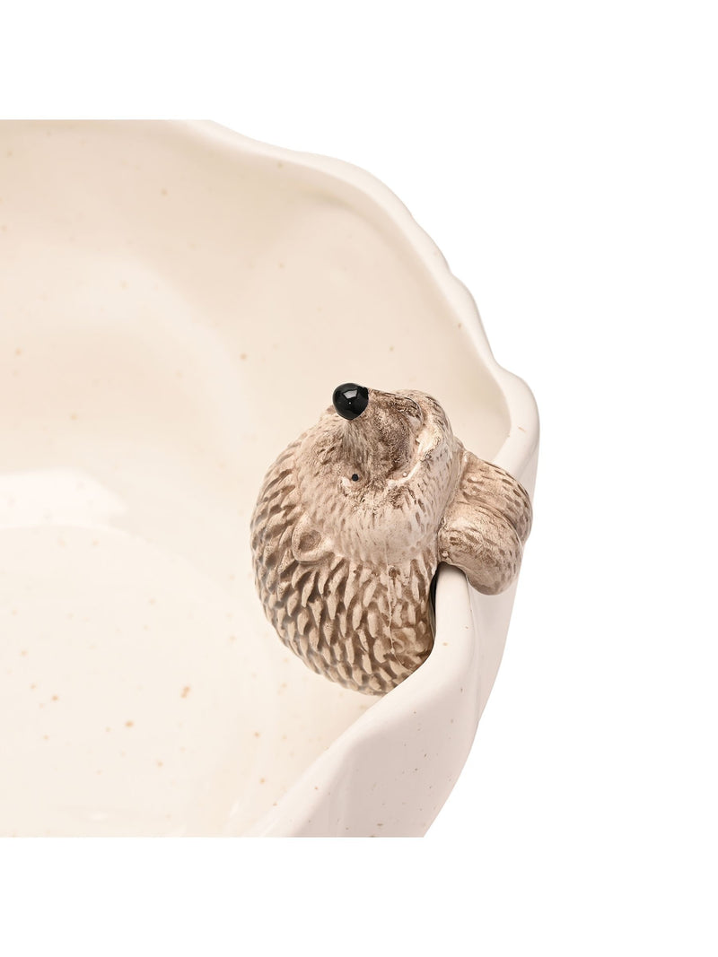Widdop white hedgehog serving bowl 22cm, imported from the UK