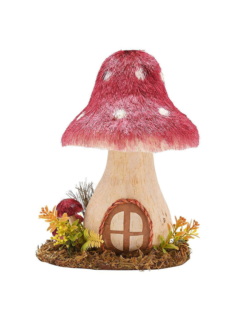 Widdop red natural handmade mushroom ornament (British brand)