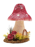 Widdop red natural handmade mushroom ornament (British brand)