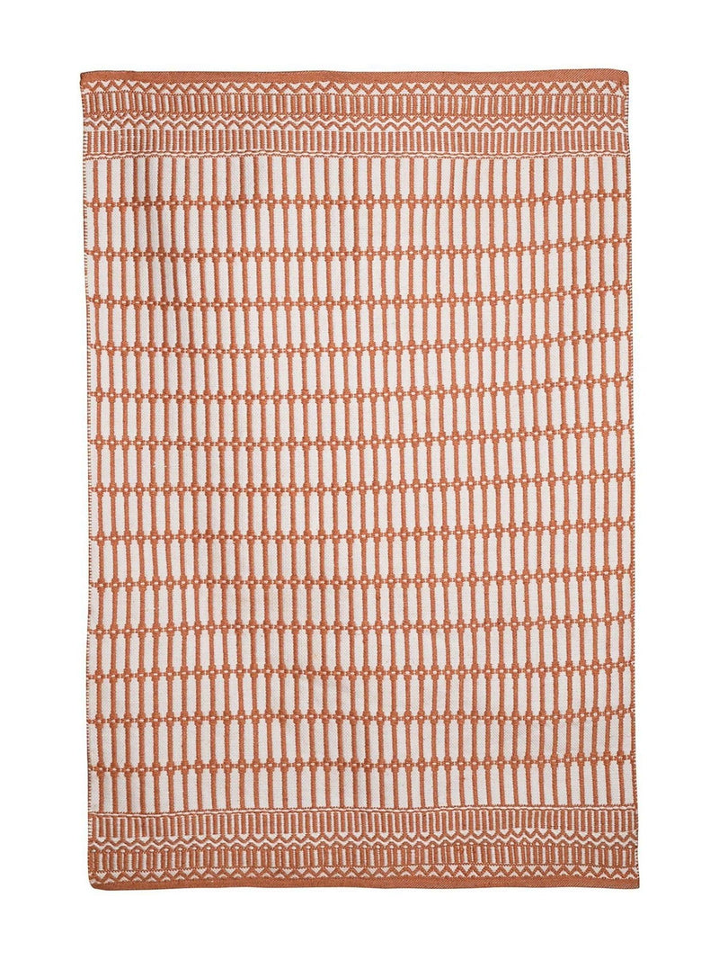 Country Living orange large outdoor rug, imported from the UK