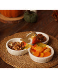 Widdop Orange Robin Triple Dish Serving Tray 21cm x 21cm (British brand)