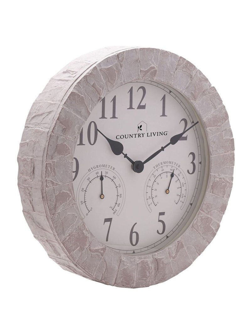 Widdop grey garden clock 14 inch (British brand)
