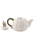 Widdop white hedgehog ceramic teapot (British brand)