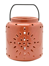 Next Widdop Terracotta Ceramic Lantern Home Decor 21.5cm Height- Buy online at McGrocer