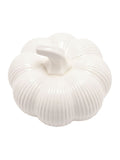 Widdop white pumpkin ceramic ornament 13.5cm height (British brand)
