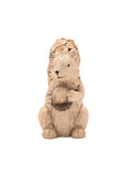 Widdop brown wood effect squirrel ornament on log, 15cm height (British brand)