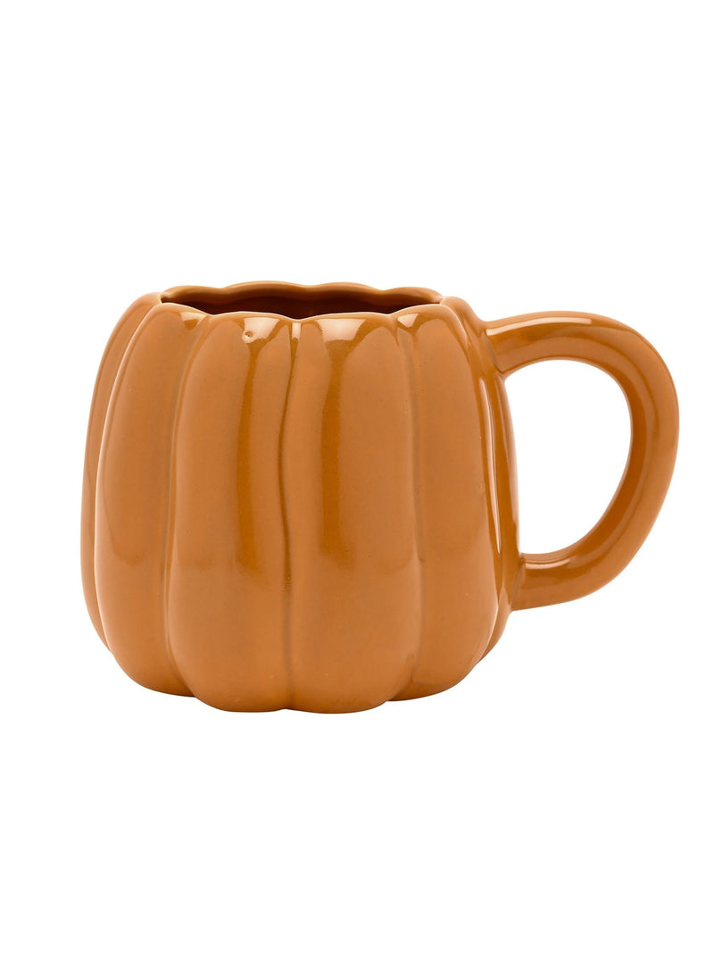 Widdop orange pumpkin ceramic mug height 10cm (British brand)