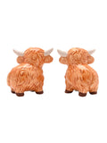 Widdop Highland Cow salt and pepper shakers 7cm height (British brand)
