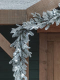 Lights4fun Snowy Christmas Garland 2.5m, UK version