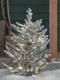 Lights4fun 3ft dual colour LED Christmas tree stake light (British brand)