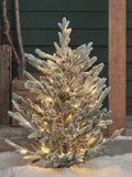 Lights4fun 3ft dual colour LED Christmas tree stake light (British brand)