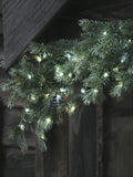 Lights4fun Dual Colour LED Christmas Garland 1.5m, UK version
