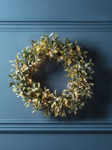 Next Lights4fun Pre Lit Mistletoe Artificial Christmas Wreath 50cm- Buy online at McGrocer