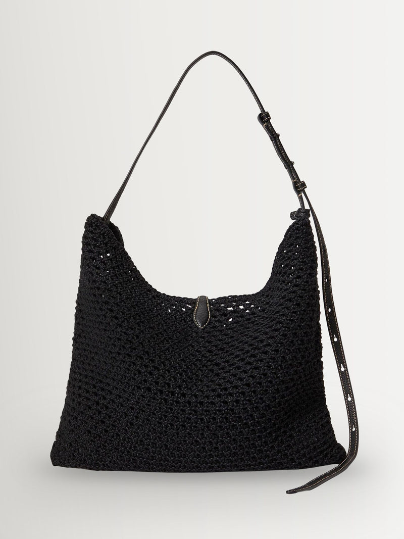 Polo Ralph Lauren black woven mesh cross-body bag - British product