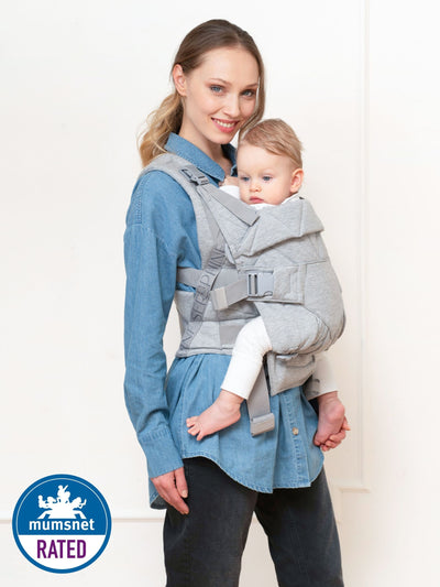 Next Seraphine CARIPOD Baby Carrier in Grey Marl Cotton Canvas- Buy online at McGrocer