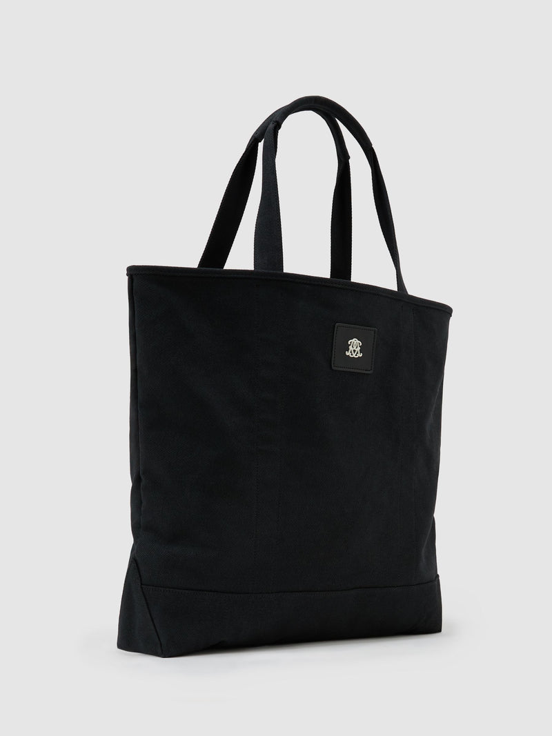 Reiss Navona canvas tote bag black (British brand)