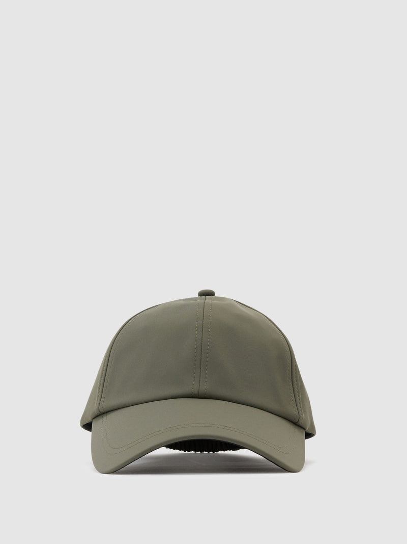 Reiss khaki green Caleb technical baseball hat, imported from the UK