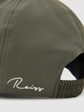 Reiss khaki green Caleb technical baseball hat, imported from the UK