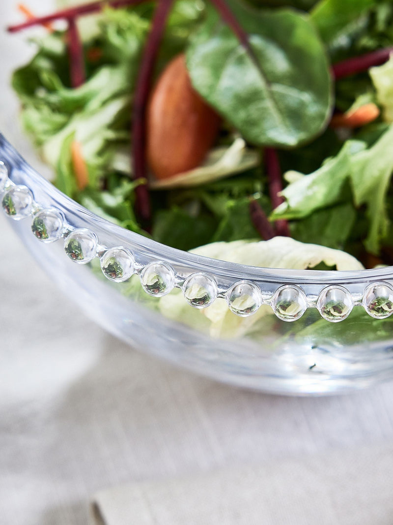Dibor clear large Bella Perle glass bowl, imported from the UK