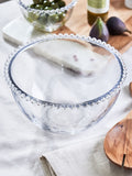Dibor clear large Bella Perle glass bowl, imported from the UK