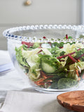 Dibor clear large Bella Perle glass bowl, imported from the UK