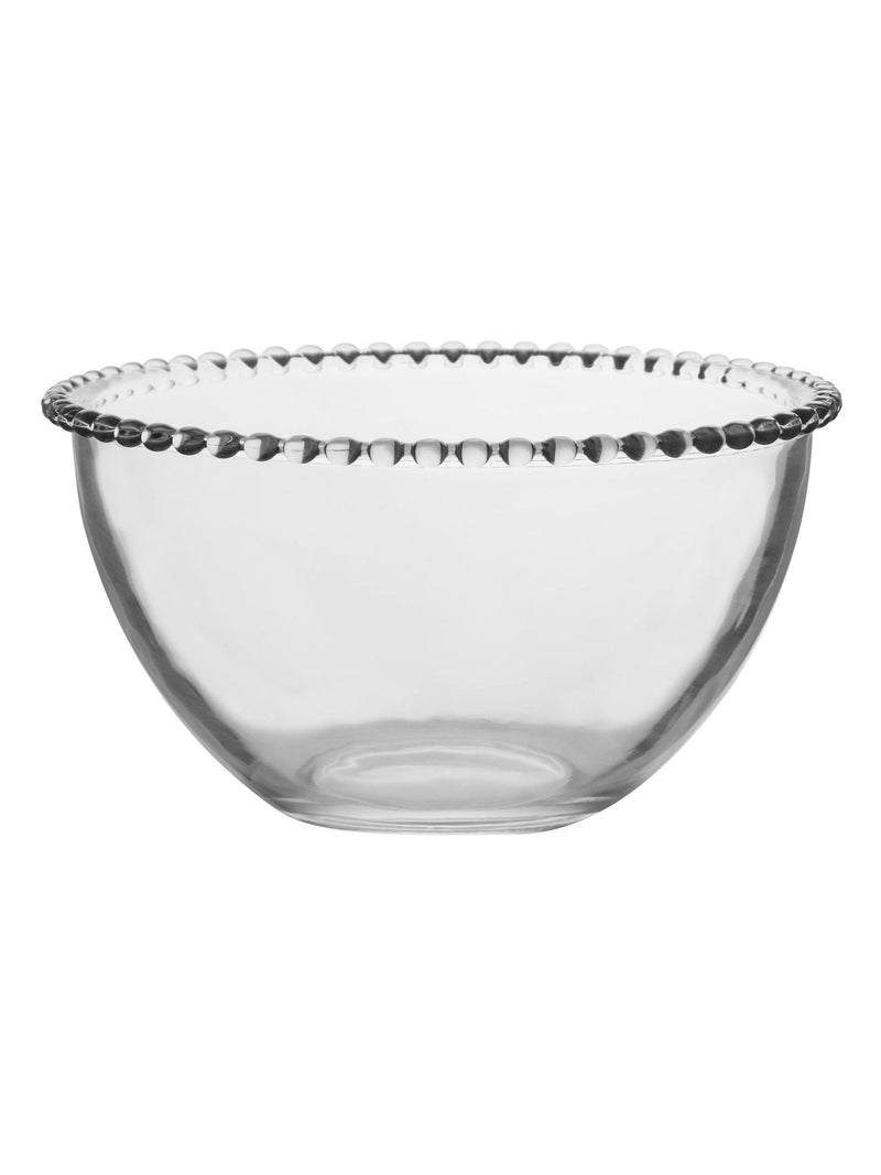 Dibor clear large Bella Perle glass bowl, imported from the UK