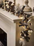 Dibor Golden Glow light up garland 180cm, imported from the UK