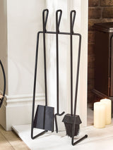 Next Dibor Black Pewter Antique Fire Set with 3 Tools- Buy online at McGrocer