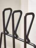 Dibor black pewter antique fire set with 3 tools - British product