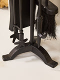 Dibor Pewter Handled Companion Set fireplace tools, imported from the UK