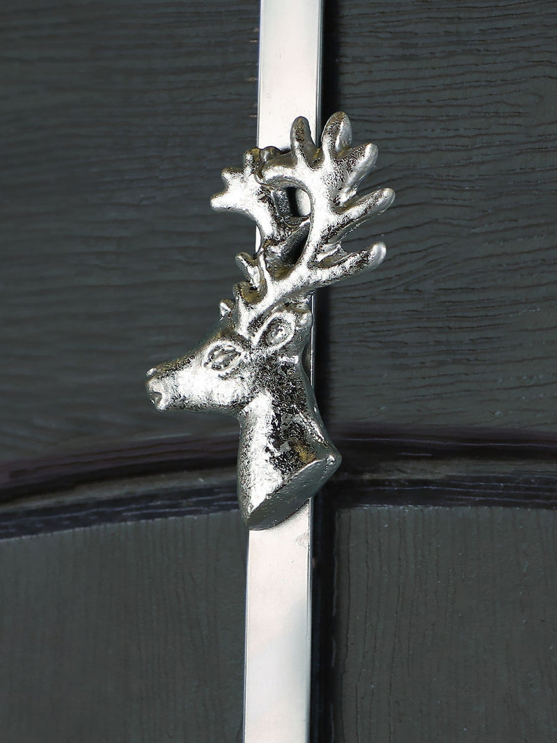 Dibor deer wreath hanger for UPVC and wooden doors, British brand